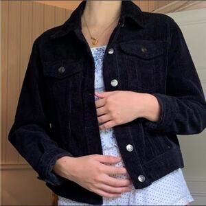 Women's Black Corduroy Jacket